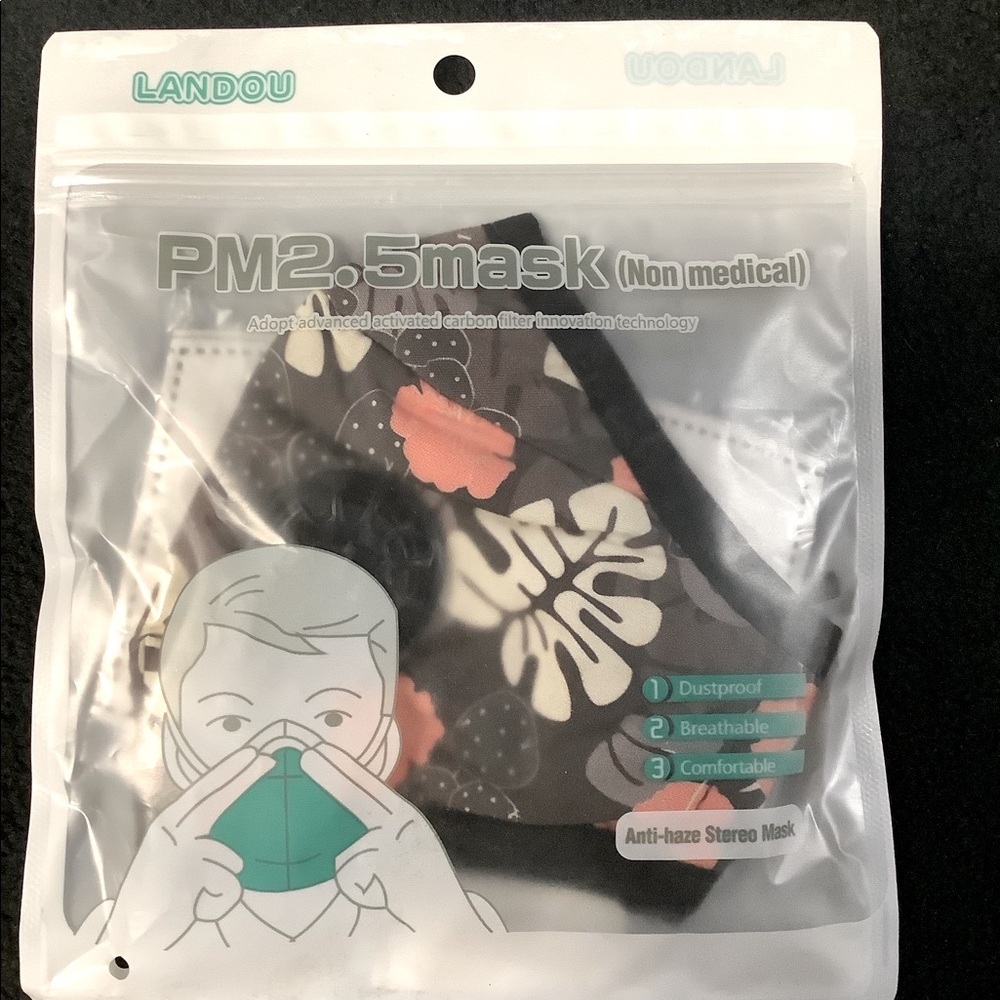 Reusable Cotton Activated Carbon Filter Face Mask